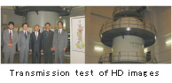 Transmission test of HD images